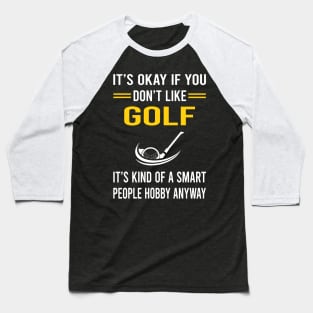 Smart People Hobby Golf Golfing Golfer Baseball T-Shirt